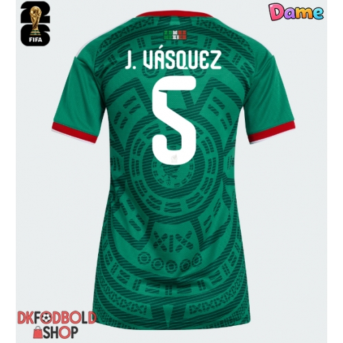 Mexico Johan Vasquez #5 Hjemmebanetrøje Dame VM 2026 Kort ærmer